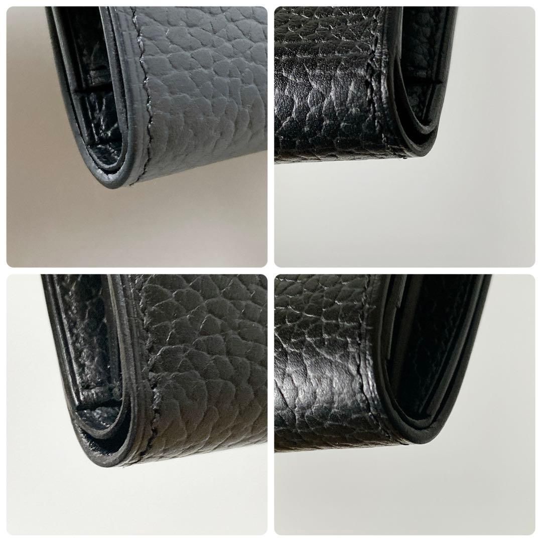 HERMES / イリアードコンパクト W刻印 二つ折り財布 ブラック - メルカリ