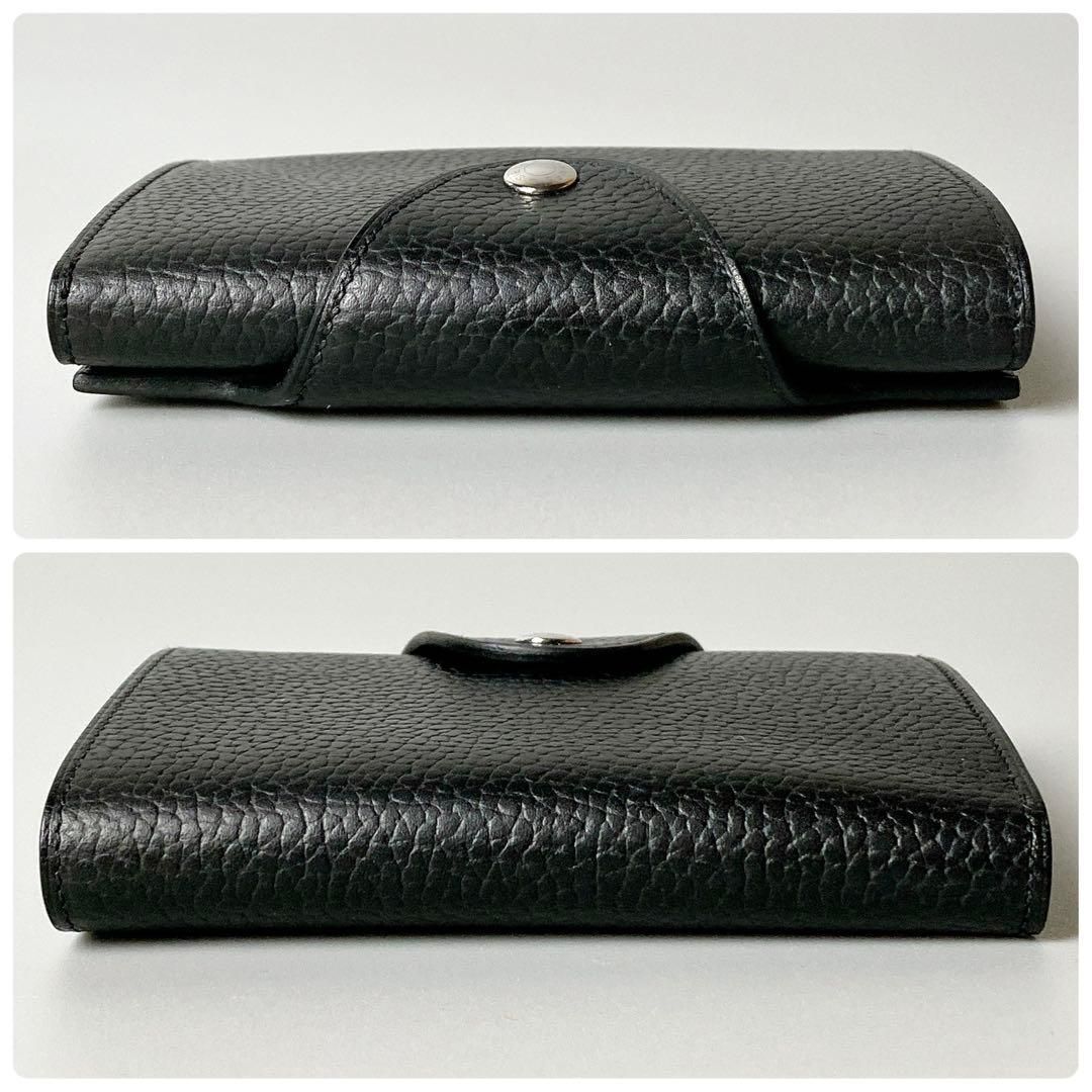 HERMES / イリアードコンパクト W刻印 二つ折り財布 ブラック - メルカリ