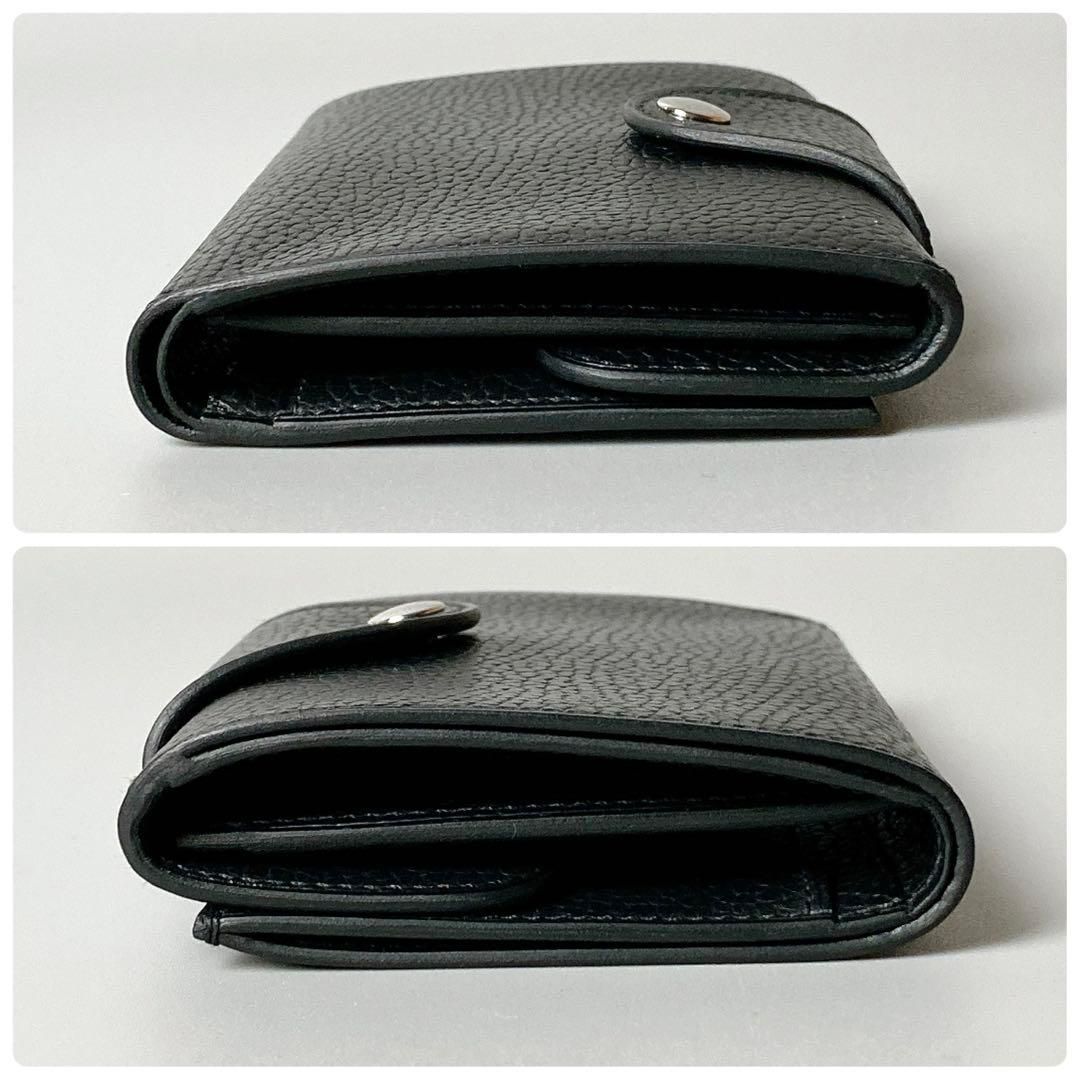 HERMES / イリアードコンパクト W刻印 二つ折り財布 ブラック - メルカリ