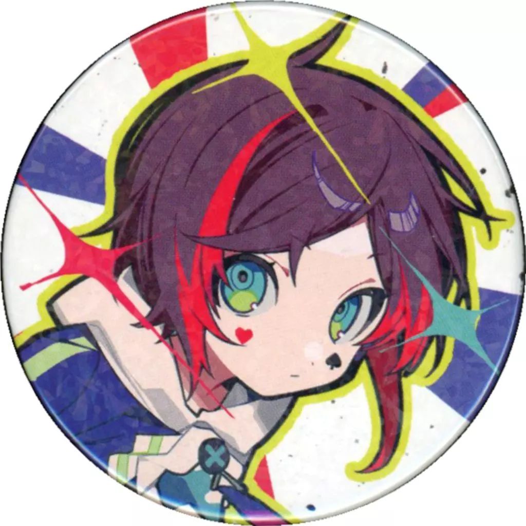 中古】バッジ・ピンズ URUCA(Crazy Raccoon) 缶バッジ(ホロ) A(等身