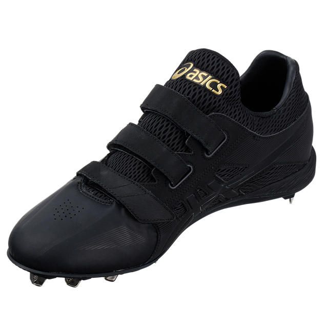 アシックス 野球 スパイク ゴールドステージ MG 金具 ブラック