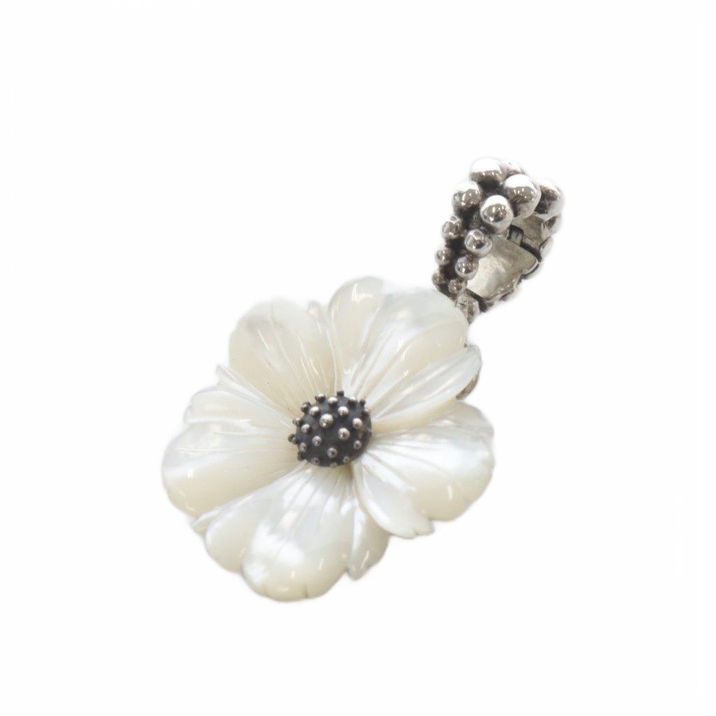 スティーブンデュエック STEPHEN DWECK 白蝶貝フラワーモチーフ