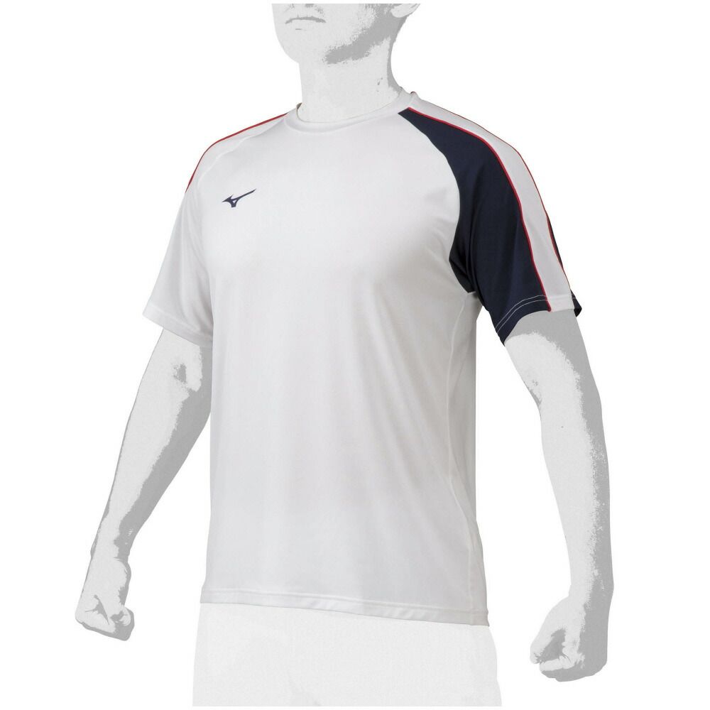 Tシャツ (半袖) ユニセックス 野球 BBシャツ/Tシャツ (12JA2T90) ベースボールウエア 大人 野球ウエア 01 WHITE M