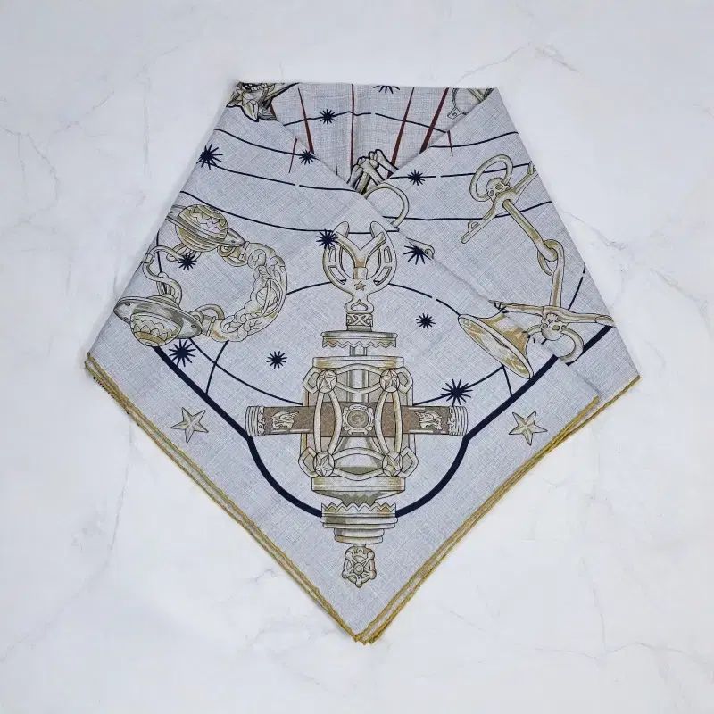 エルメス コーラス ステララム ショール 140 カシミア シルク