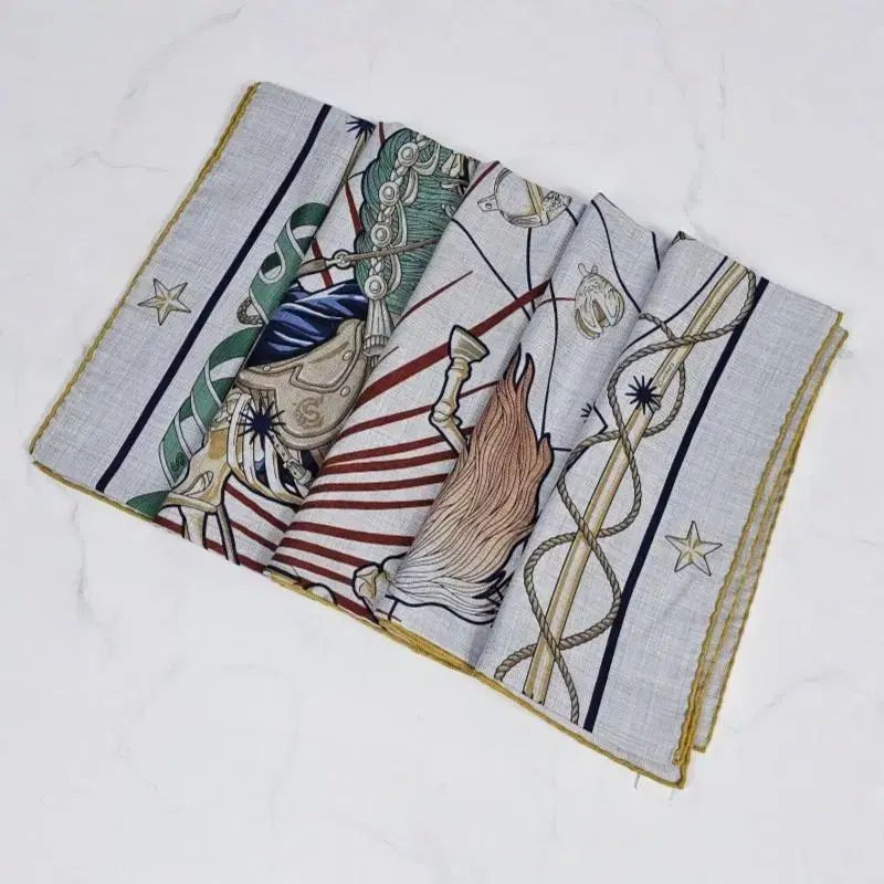 エルメス コーラス ステララム ショール 140 カシミア シルク