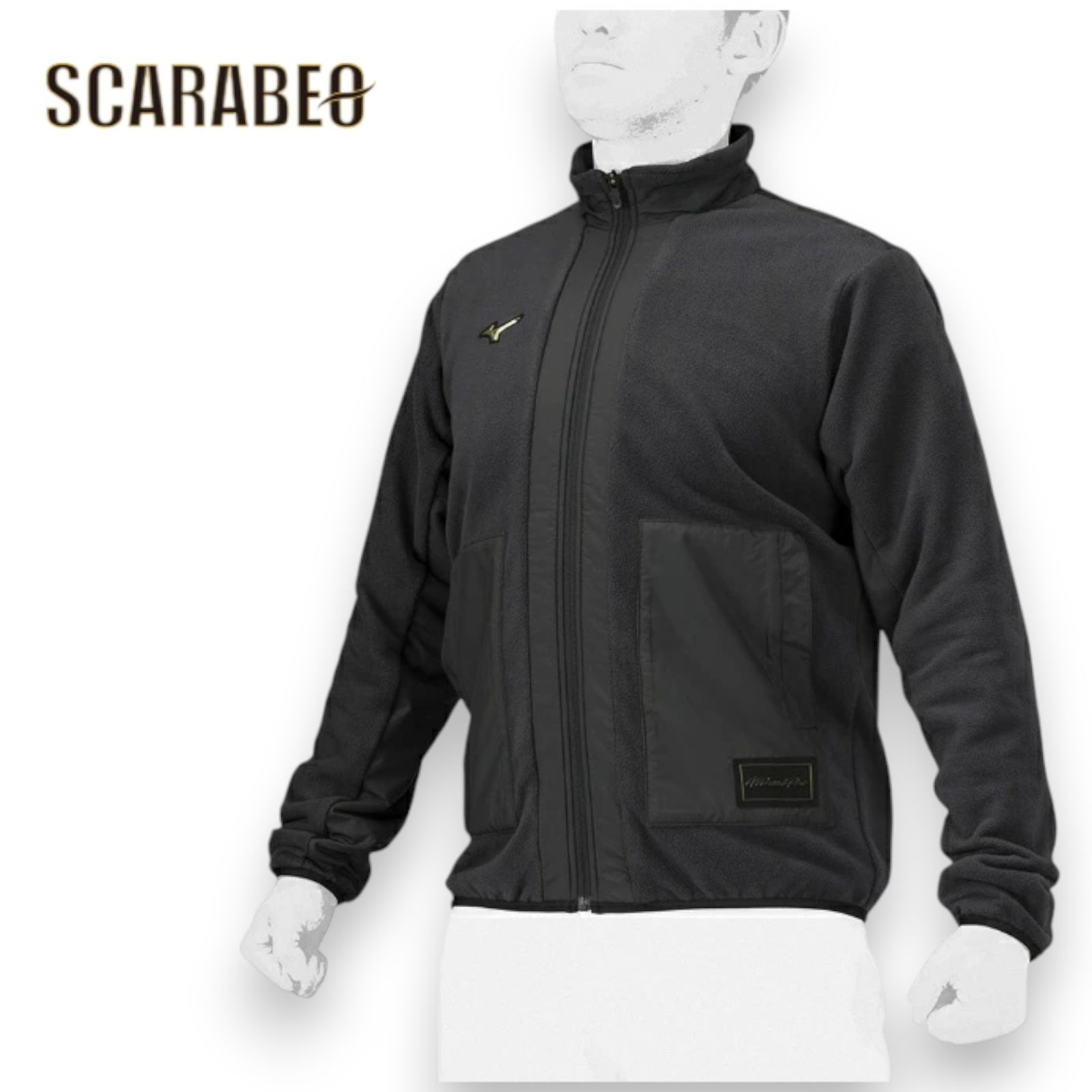 ミズノプロ ジャケット プルーフフリース ユニセックス ブラック 09 撥