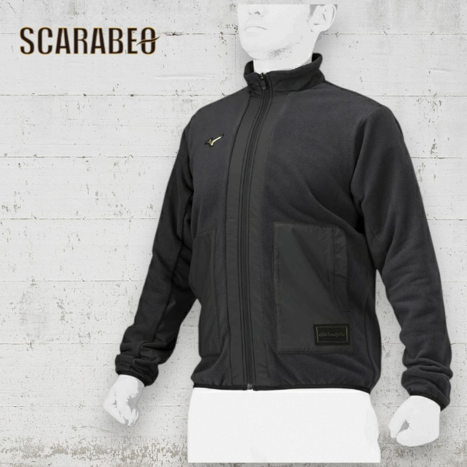 ミズノプロ ジャケット プルーフフリース ユニセックス ブラック 09 撥