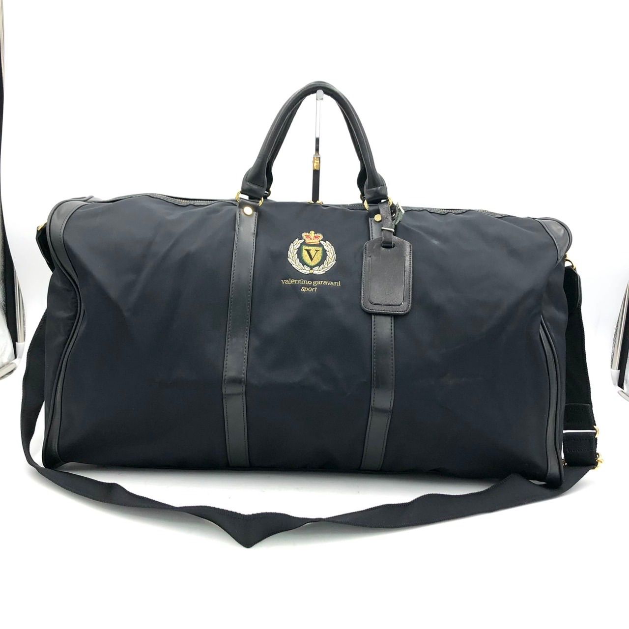 ヴァレンティノガラヴァーニ ボストンバッグ 2WAY 黒 ナイロン 旅行 大
