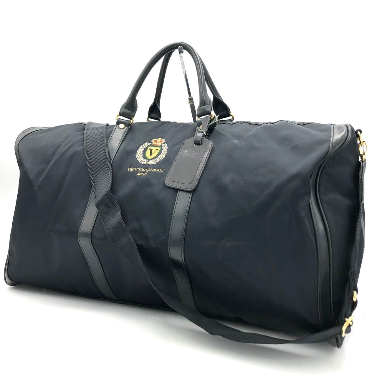 ヴァレンティノガラヴァーニ ボストンバッグ 2WAY 黒 ナイロン 旅行 大