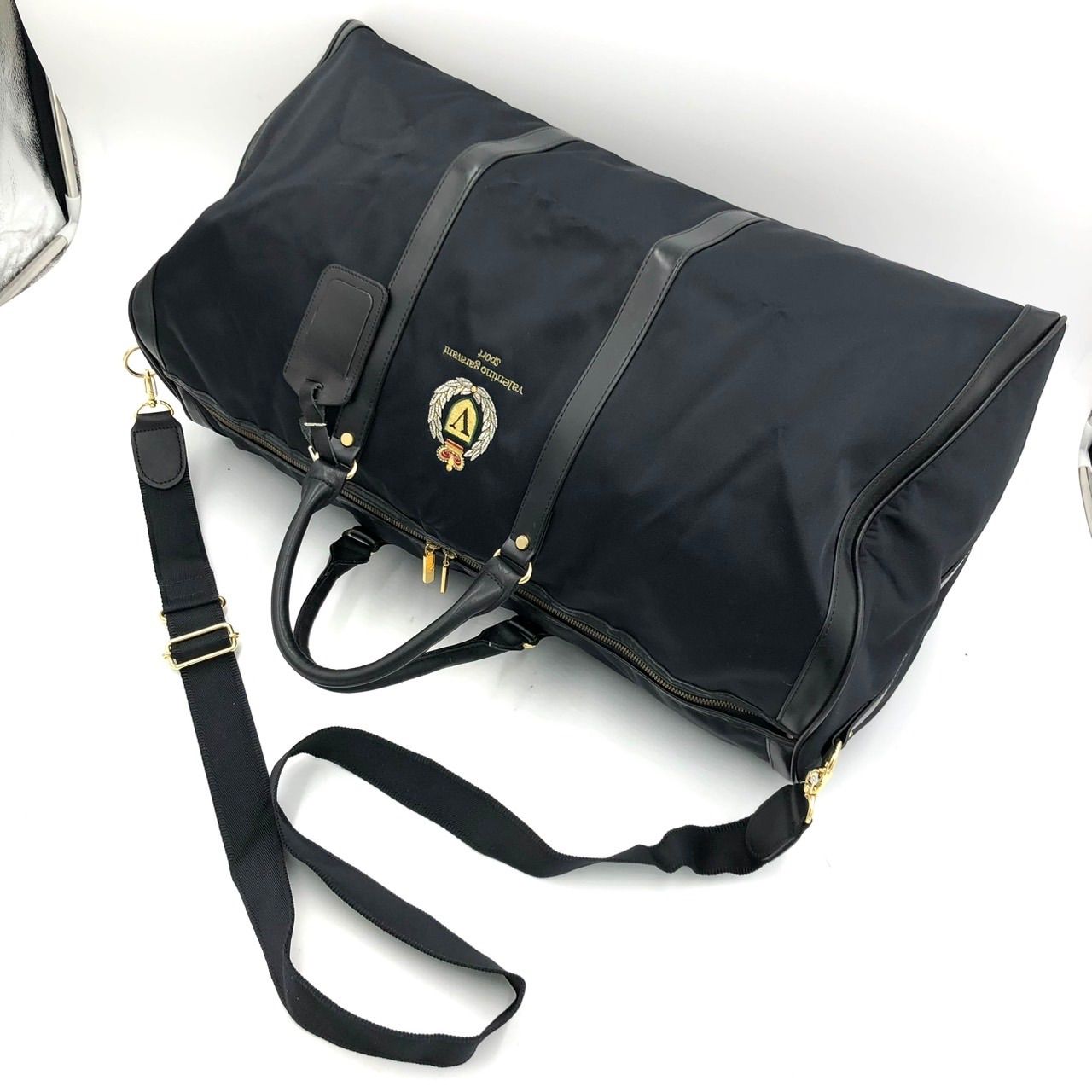 ヴァレンティノガラヴァーニ ボストンバッグ 2WAY 黒 ナイロン 旅行 大