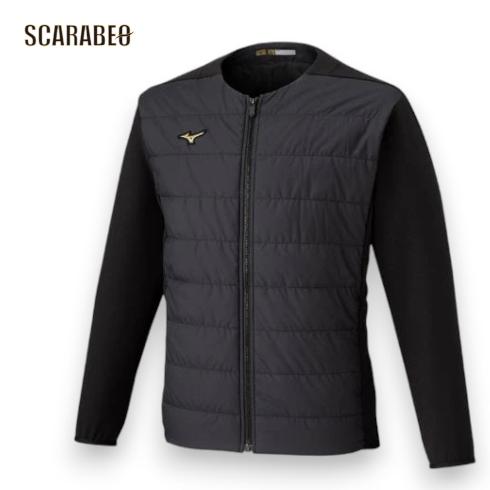 ミズノプロ ミドラージャケット ブラック テックフィルブレスサーモ