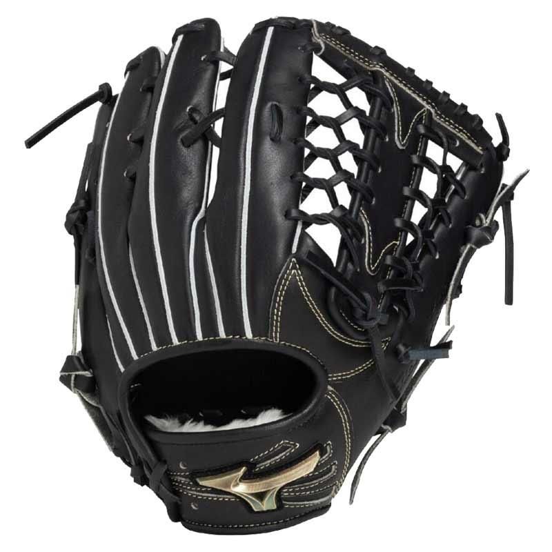 ミズノグローバルエリート　美品　 外野用軟式グローブ 黒 サイズ18N ミズノ 軟式 グローブ 外野用 サイズ16N 【グローバルエリート