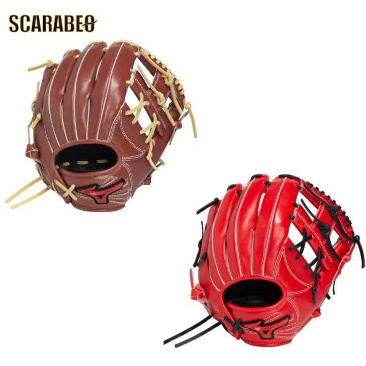 ミズノ ソフトボール グローブ グラブ 内野手用 ウィルドライブ レッド