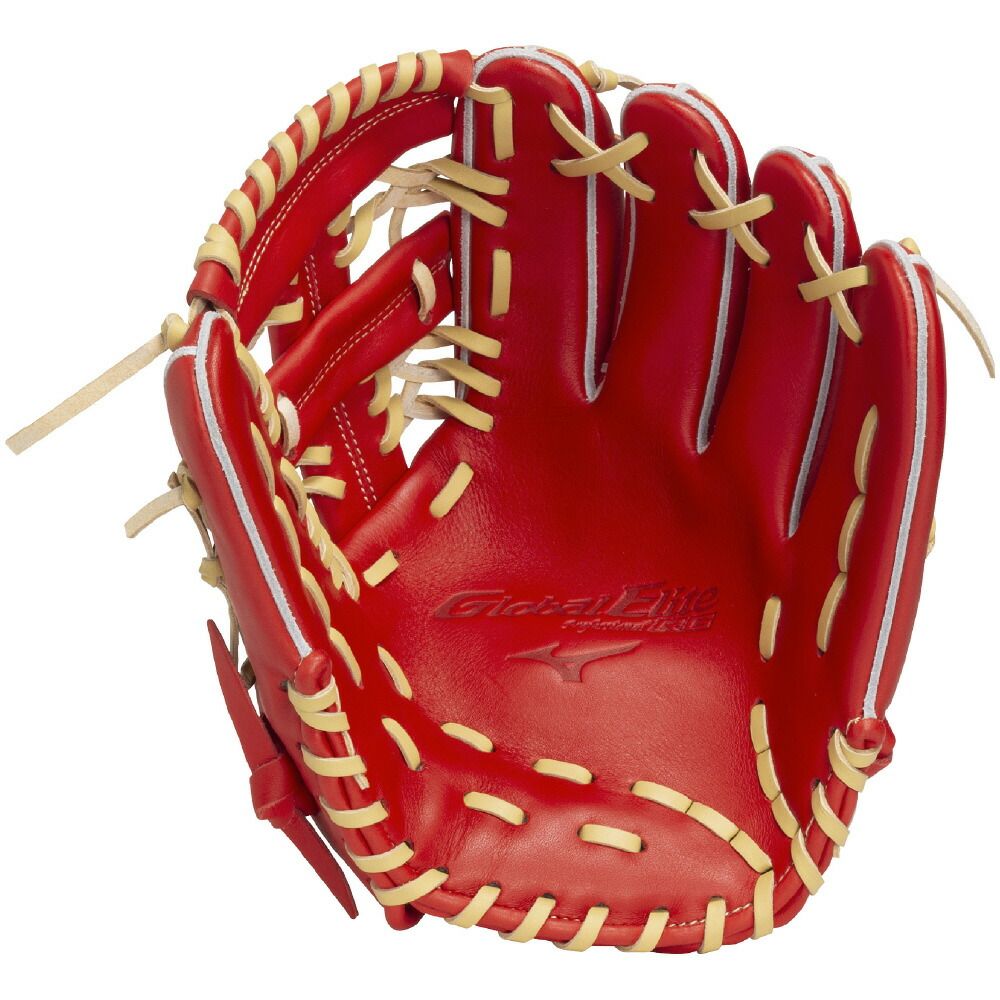 Friars Club 朱色　一個 ミズノ ジュニア 軟式 グローブ グラブ グローバルエリート RG