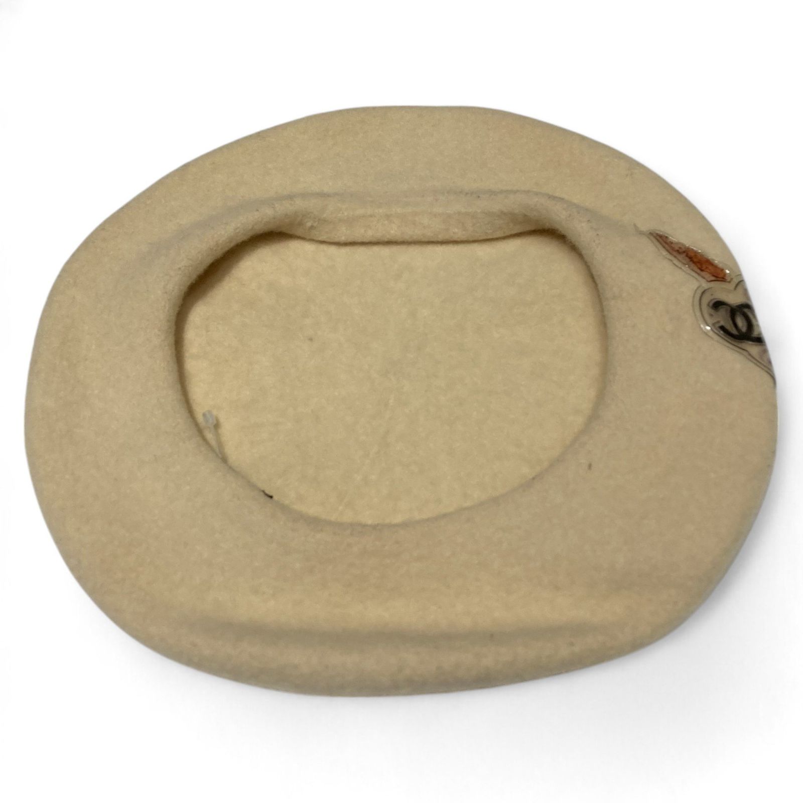 CHANEL (シャネル)ココマーク ウールベレー帽アイボリー - メルカリ