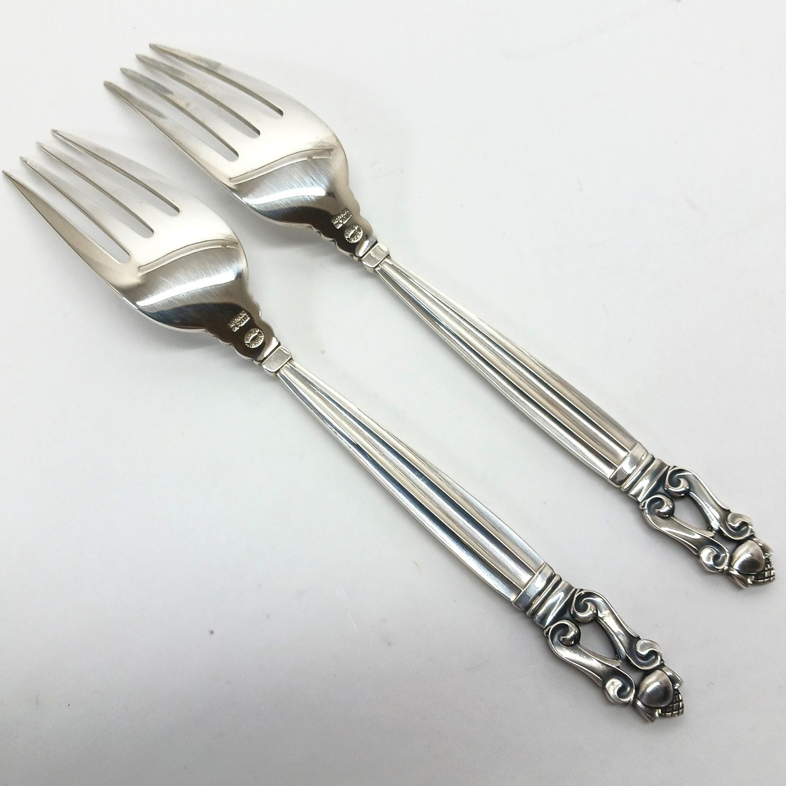 ジョージジェンセン e  純銀フォーク アカンサス 3本 ジョージジェンセン 純銀フォーク アカンサス 3本(14.2cm) - メルカリ