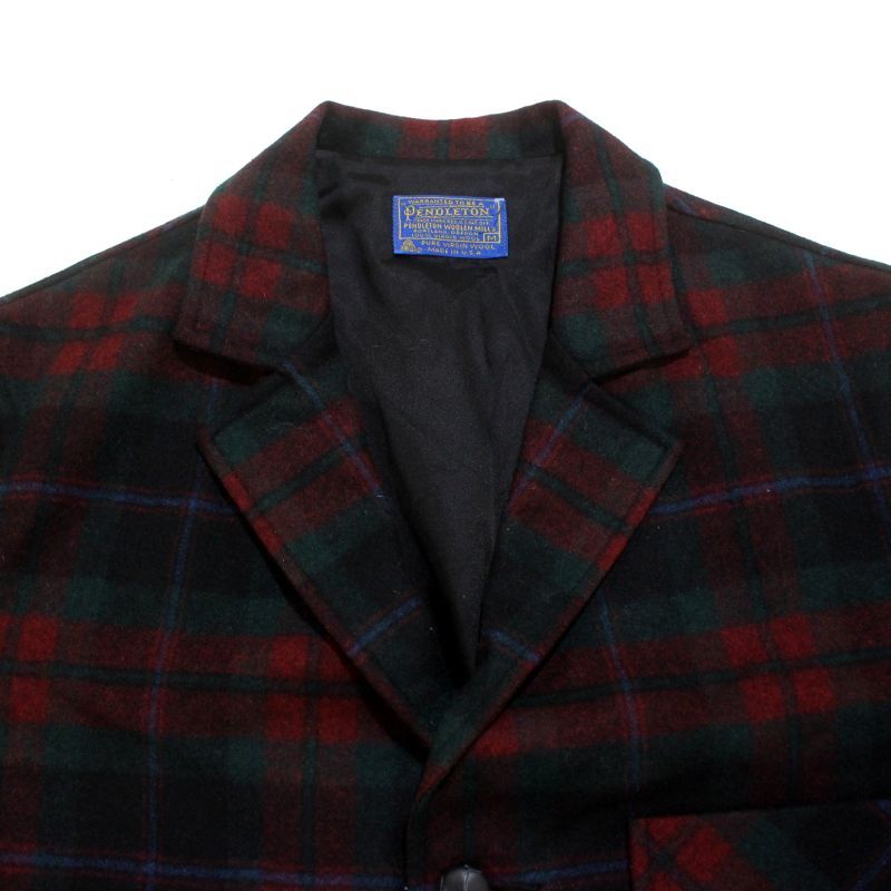 70s USA製 vintage PENDLETON チェック柄 ウール イージージャケット