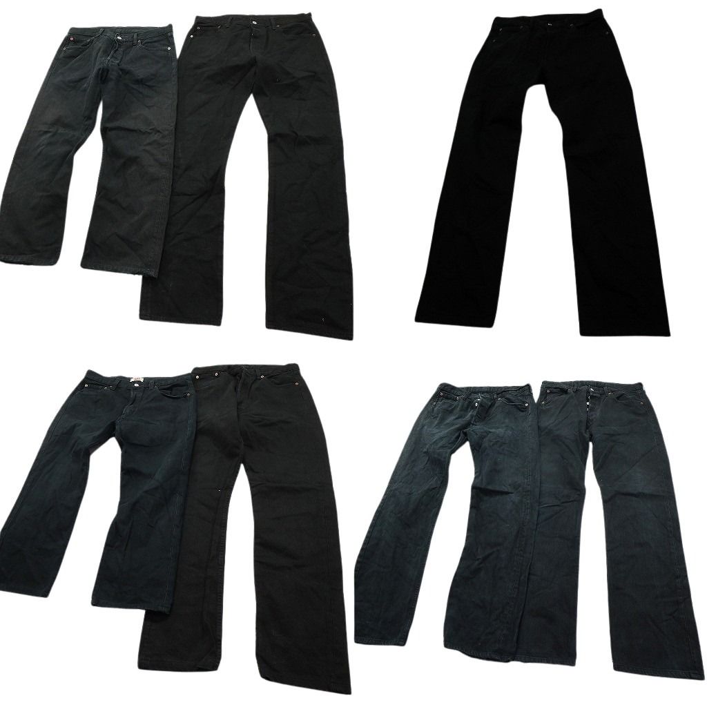 古着卸 まとめ売り リーバイス 501 ブラックデニム パンツ 7枚セット