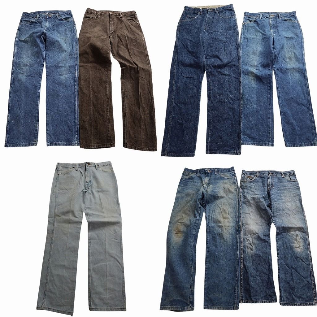 古着卸 まとめ売り Wrangler ラングラー デニム パンツ 7枚セット