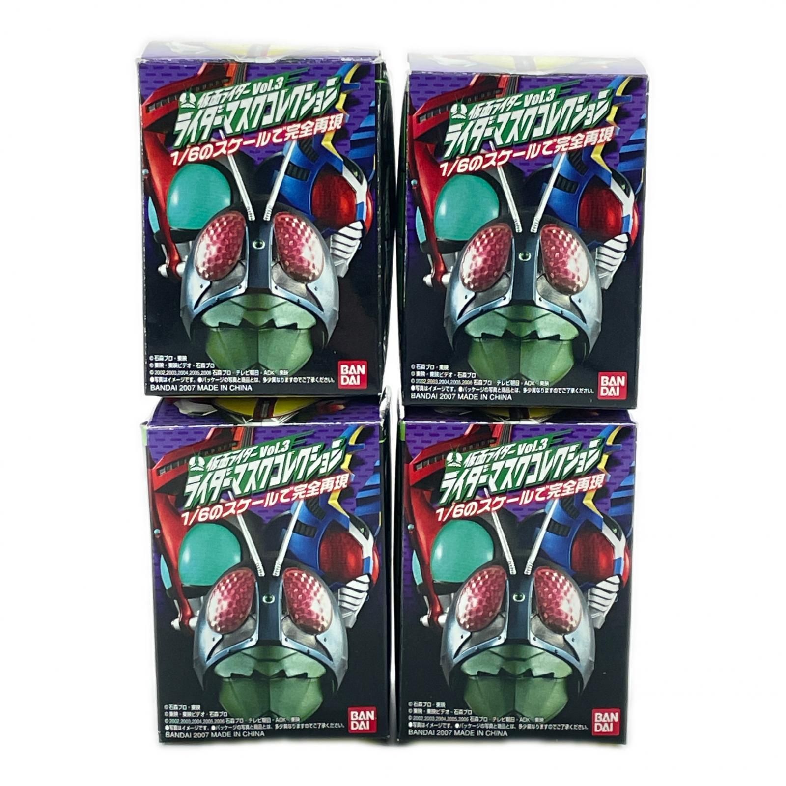 BANDAI 4点 まとめ売り 仮面ライダー マスクコレクション Vol.3