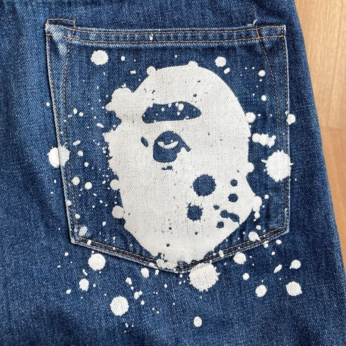 APE HEAD ペインター Denim Pants Sサイズ a bathing ape BAPE デニム