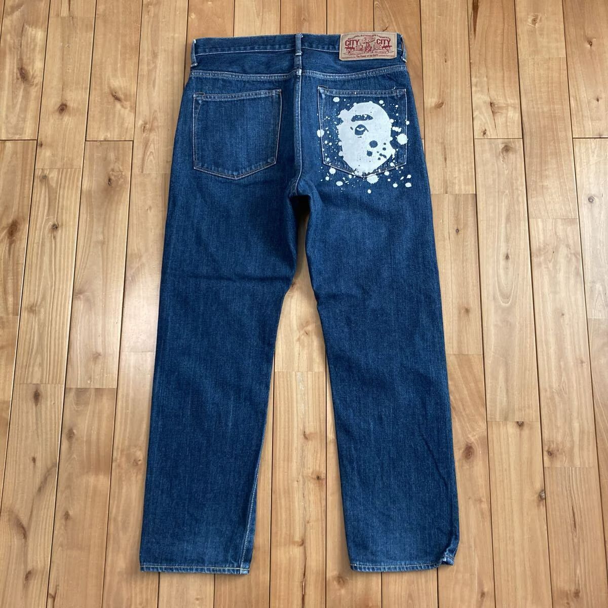 APE HEAD ペインター Denim Pants Sサイズ a bathing ape BAPE デニム