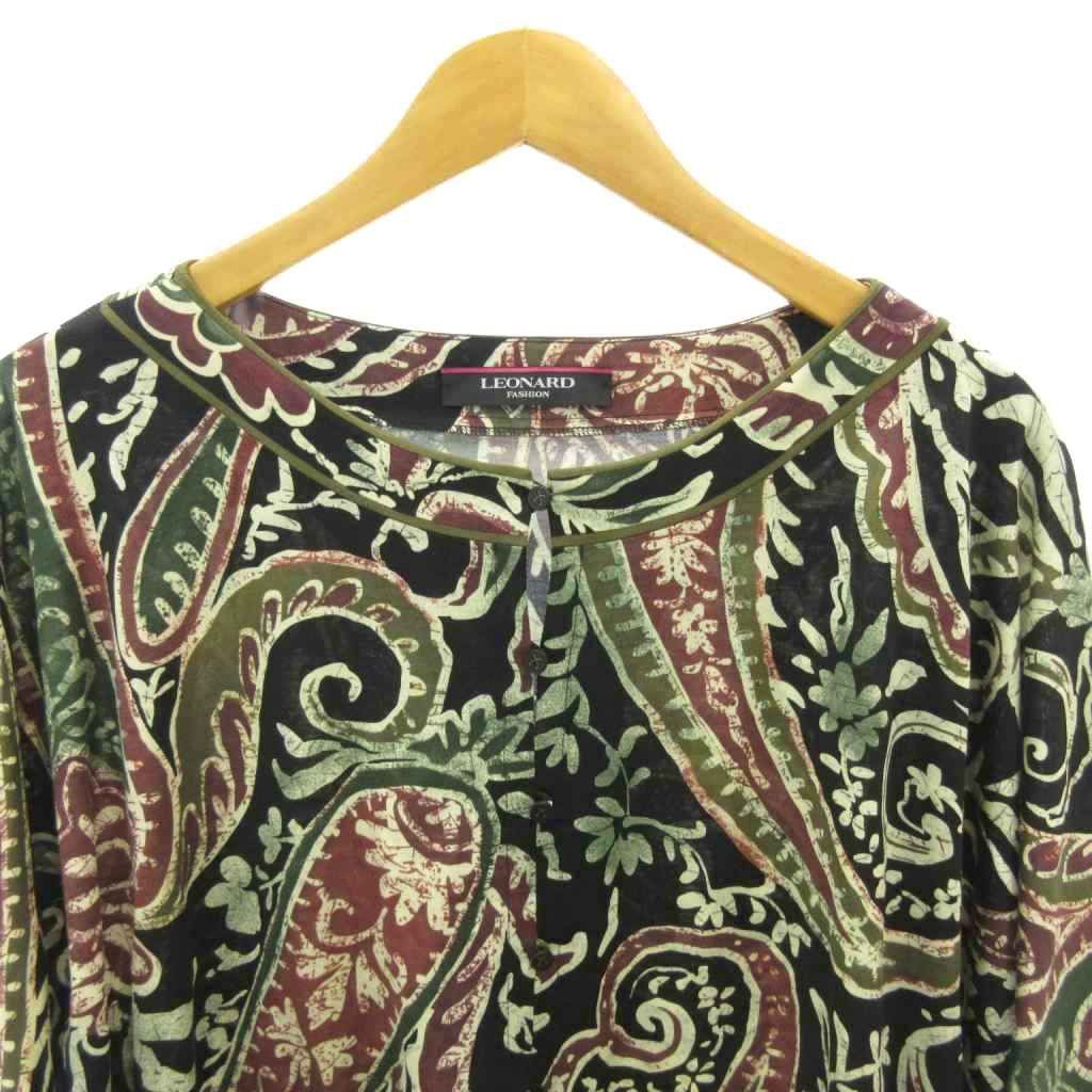 希少70s◎LEONARD レオナール 長袖チュニック ペイズリー ヴィンテージ