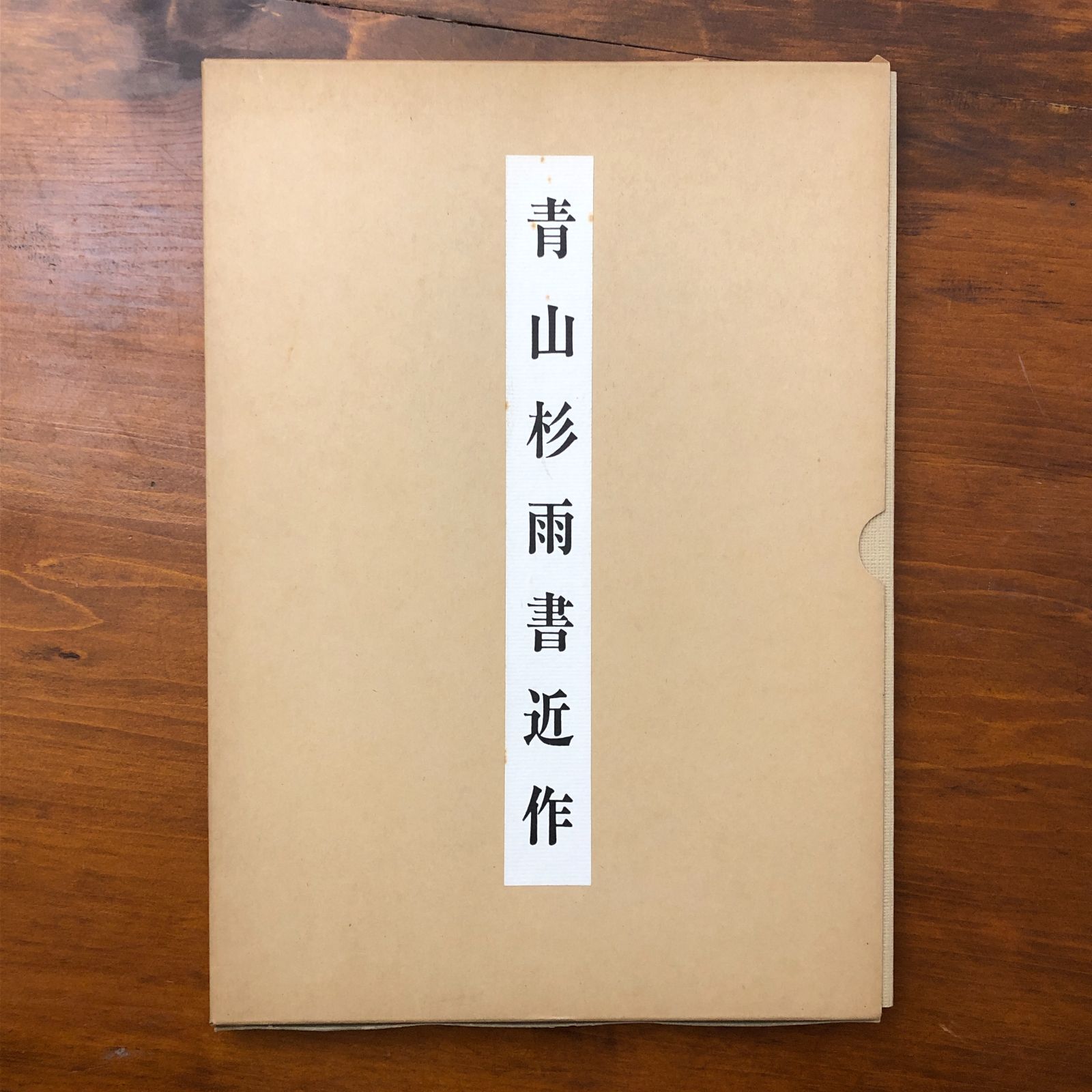 青山杉雨書近作 青山杉雨 1987年 ☆書道作品集/近代書道/日本書道/書