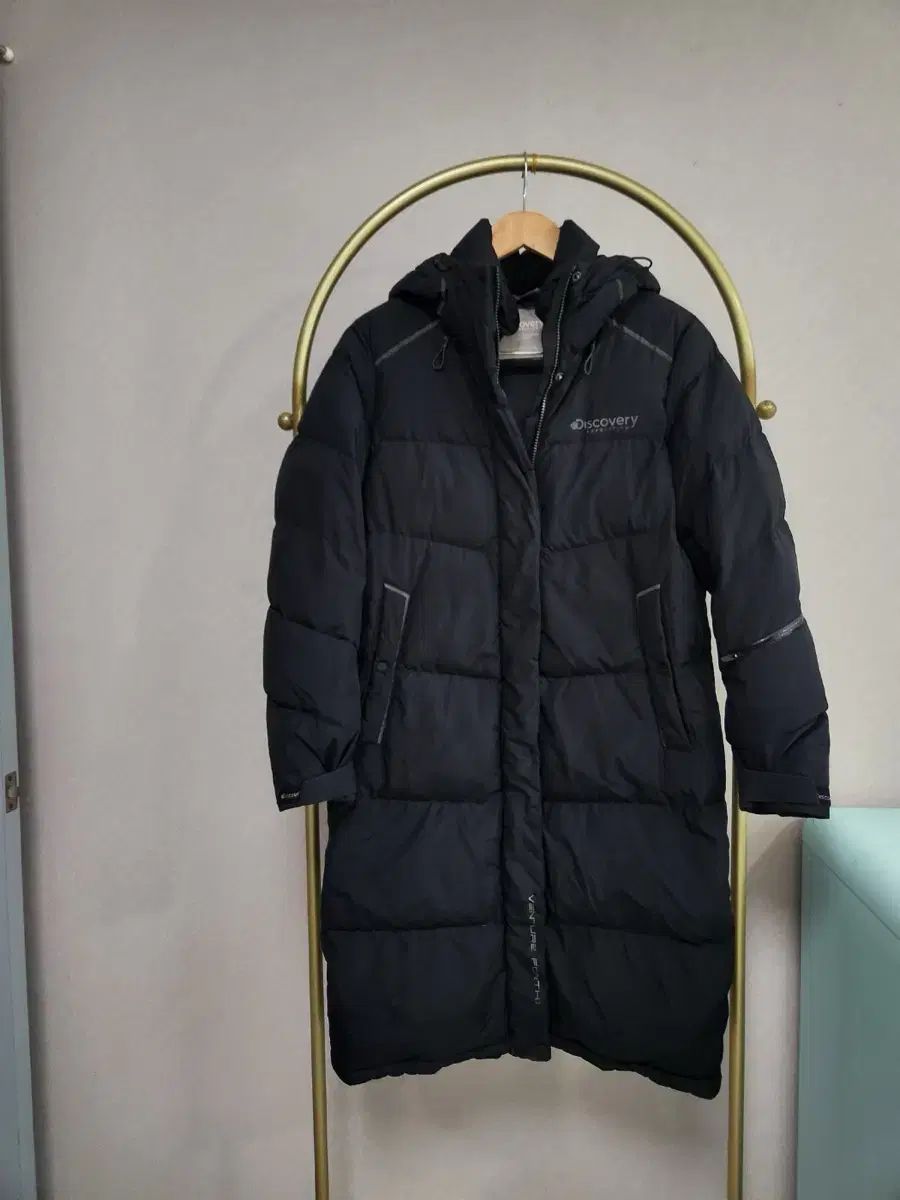 DISCOVERY ダウンジャケット ロング丈 ブラック 90 - メルカリ