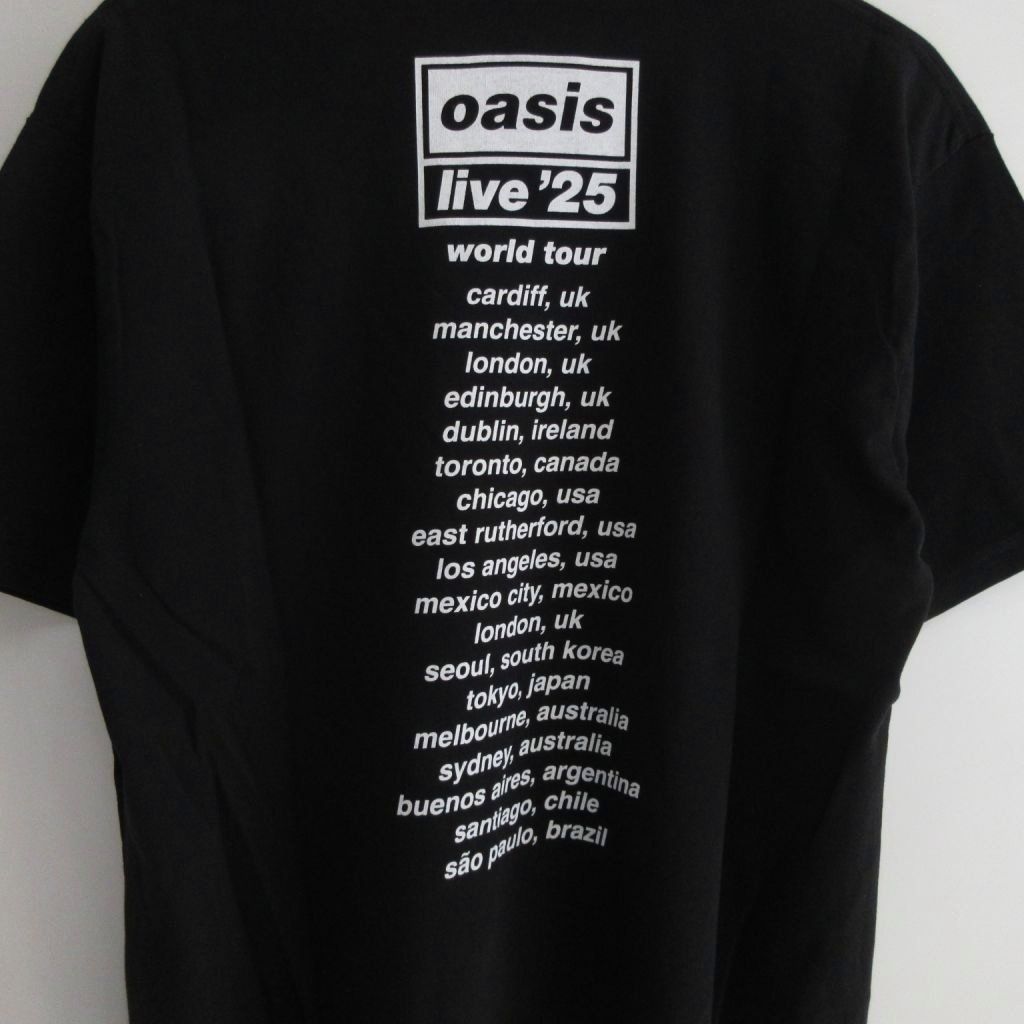 OASIS LIVE 2025 Tour Photo Mono S/S Tee オアシス Tシャツ ツアー