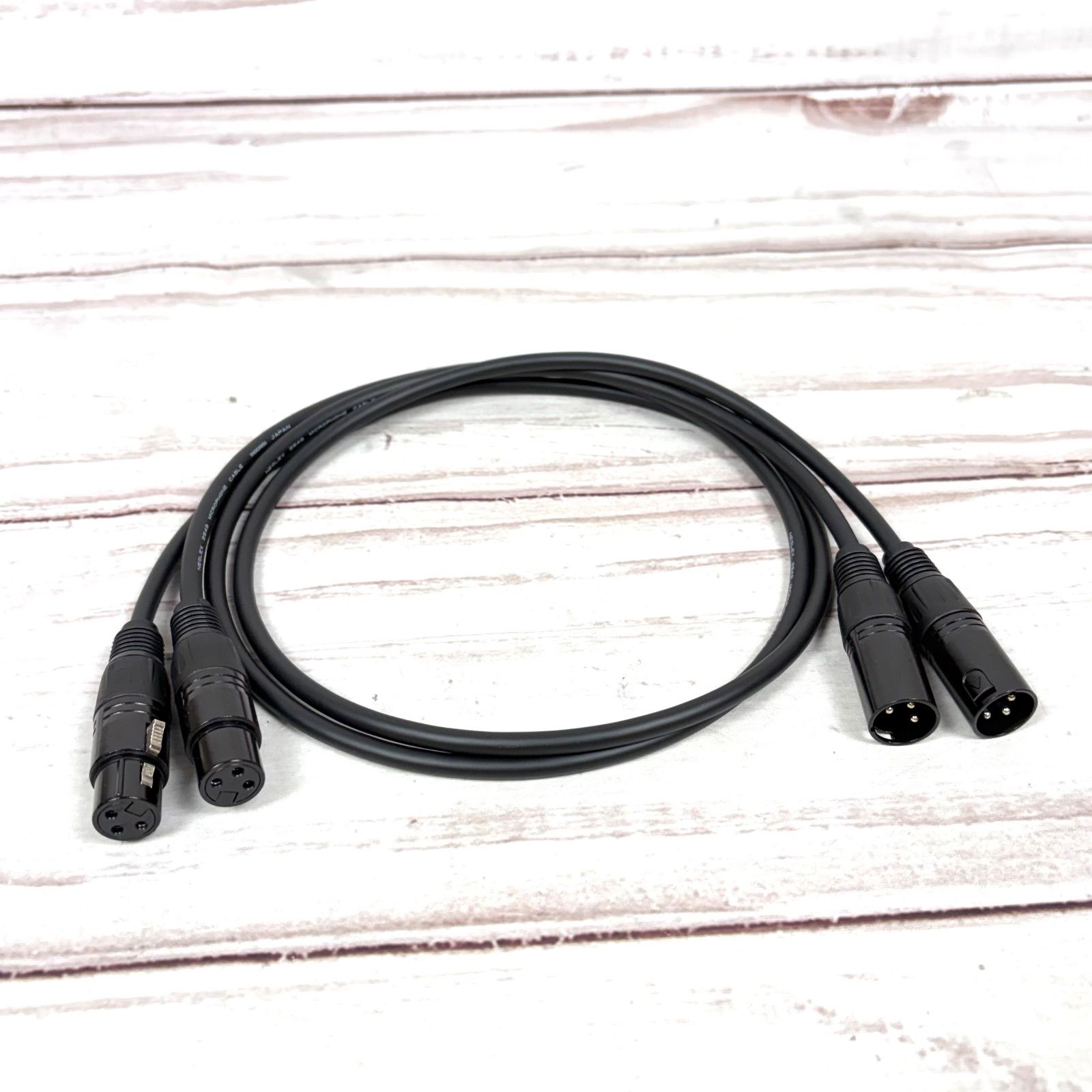 【オーダー品】Mogami 2549 黒 1m×2本, 2m×1本, 計3本 MOGAMI 2549 BLACK XLR マイクケーブル 1m 2本セット - メルカリ