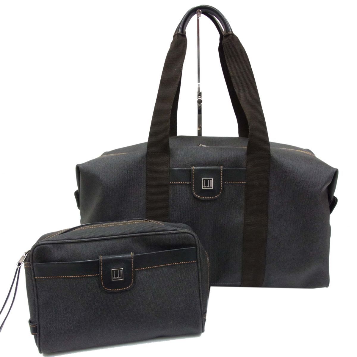 ヴィンテージ◇dunhill ダンヒル ボストンバッグ ケース付き セカンド