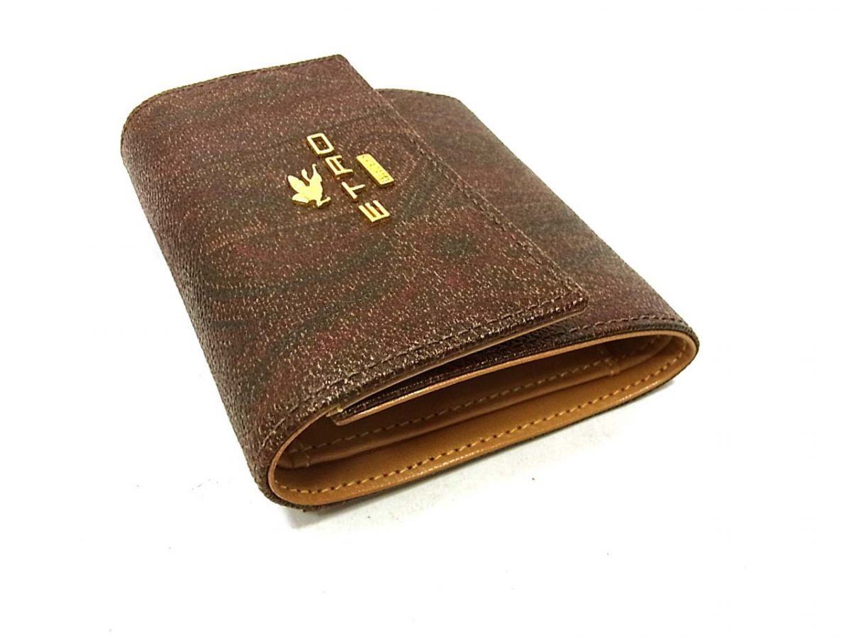 ◇ETRO エトロ 三つ折り財布 ペイズリー柄 イタリア製 コンパクト