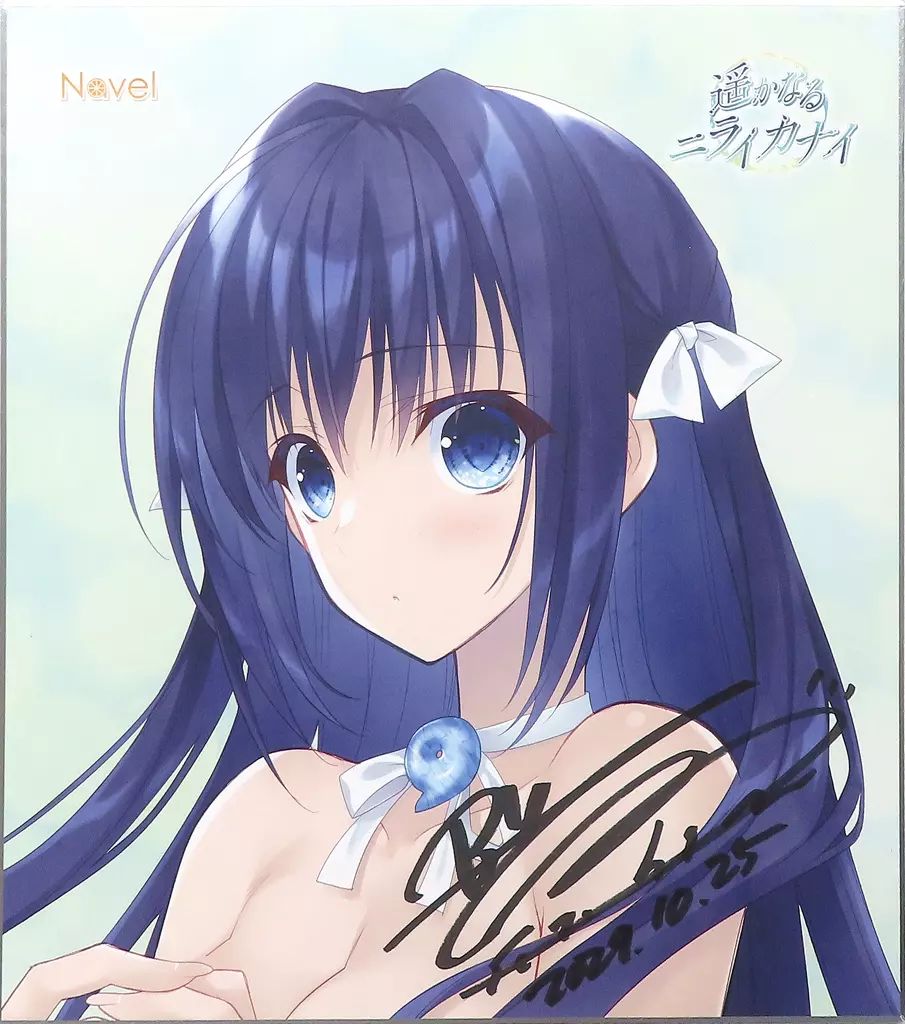 中古】紙製品 [単品] 海咲 描き下ろし色紙 「PCソフト 遥かなる