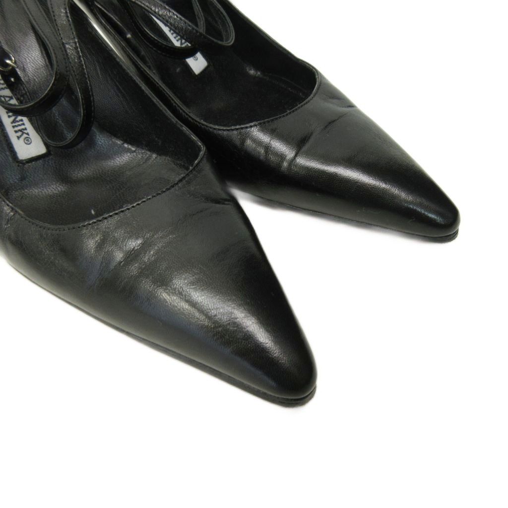 マノロブラニク MANOLO BLAHNIK パンプス シューズ ハイヒール ポイン