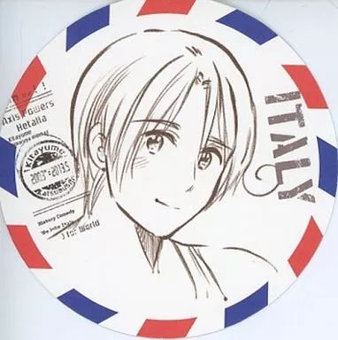 中古】コースター(キャラクター) イタリア エアメール風コースター