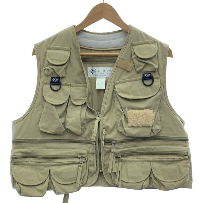 Columbia ハンティングベスト ベスト レイヤード 無地 マルチポケット
