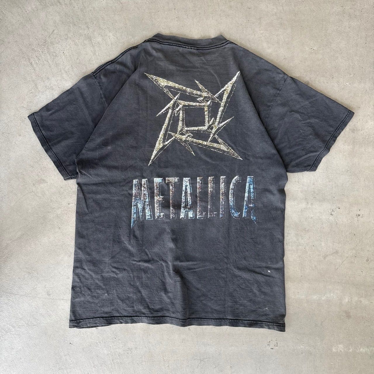 90s METALLICA NINJA STAR メタリカ 両面プリント 半袖 クルーネック T 