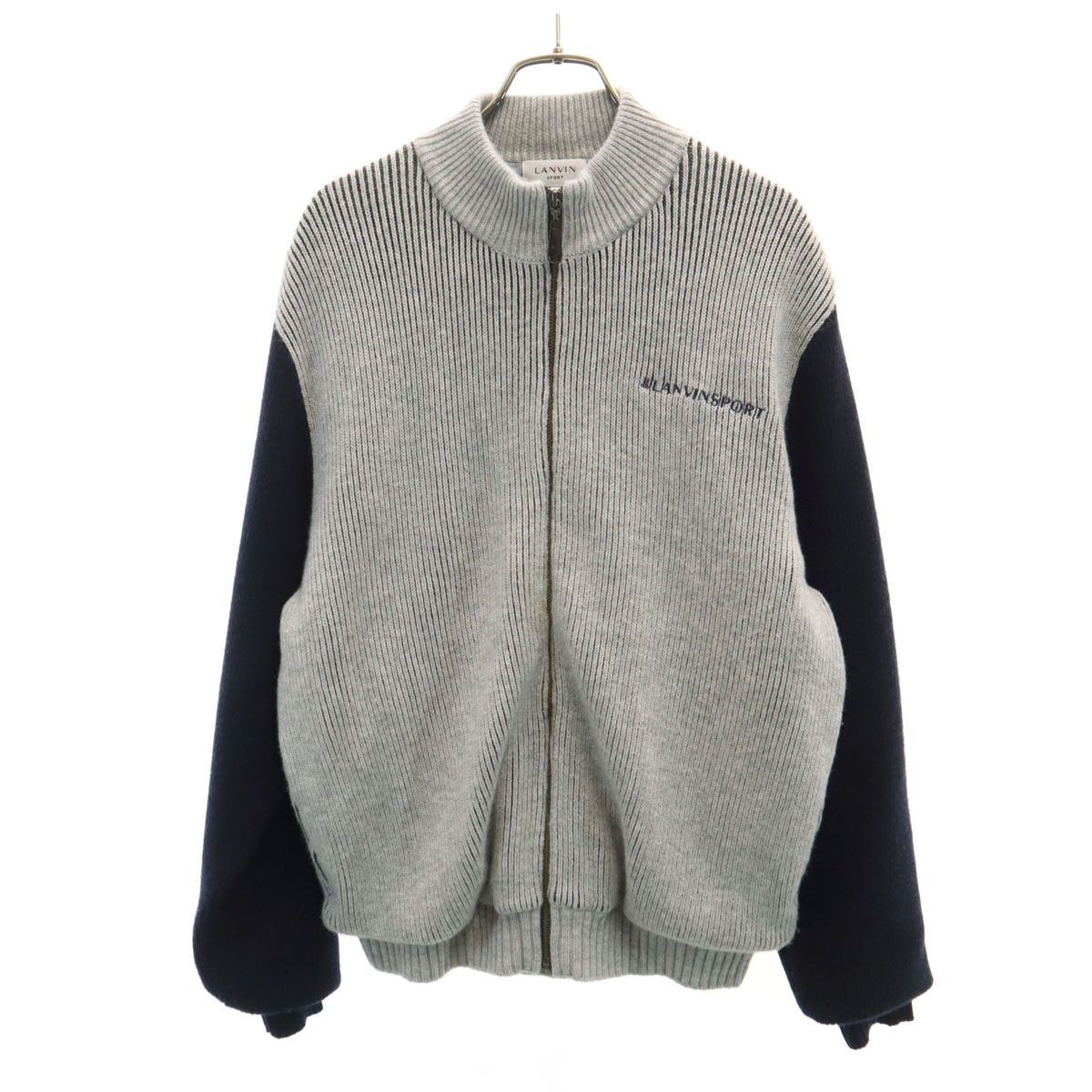 LANVIN SPORT ランバンスポール バックロゴ ニットジャケット 40