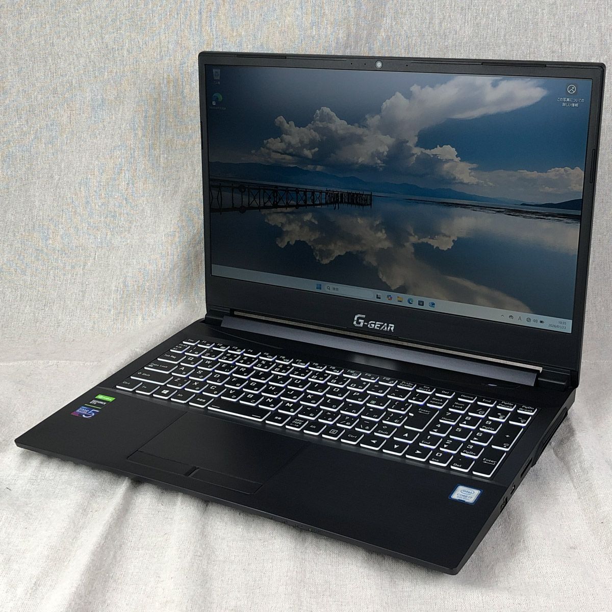 ジャンク品・本体のみゲーミングPC G-GEAR note N1546K【i7-9750H・GTX1650・16GB・SSD512GB】バッテリー不良 ノートパソコン/GB-JUNK-260290（039181）