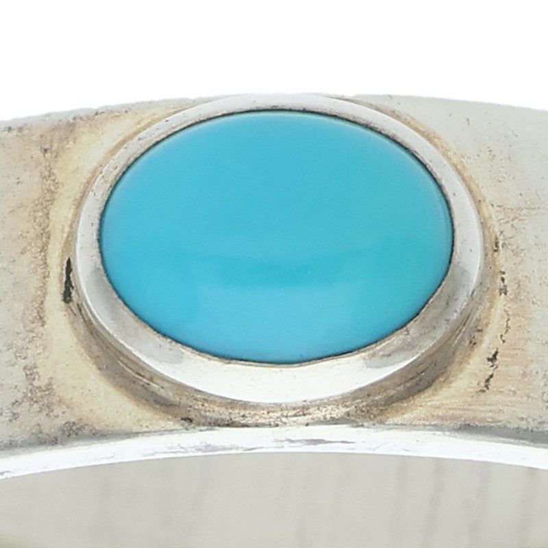 ゴローズ ターコイズ付き平打ちリング 直径1.8cm ゴローズ ターコイズ付き平打ちリング 直径1.8cm 0128【ターコイズ】(福岡)