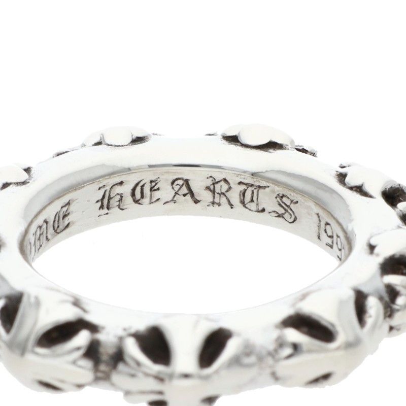 クロムハーツ CROSS BAND/クロスバンド シルバーリング メンズ 16号