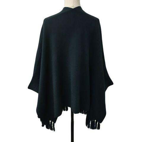 シューラルー SHOO・LA・RUE カーディガン ニット ポンチョ風 前開き