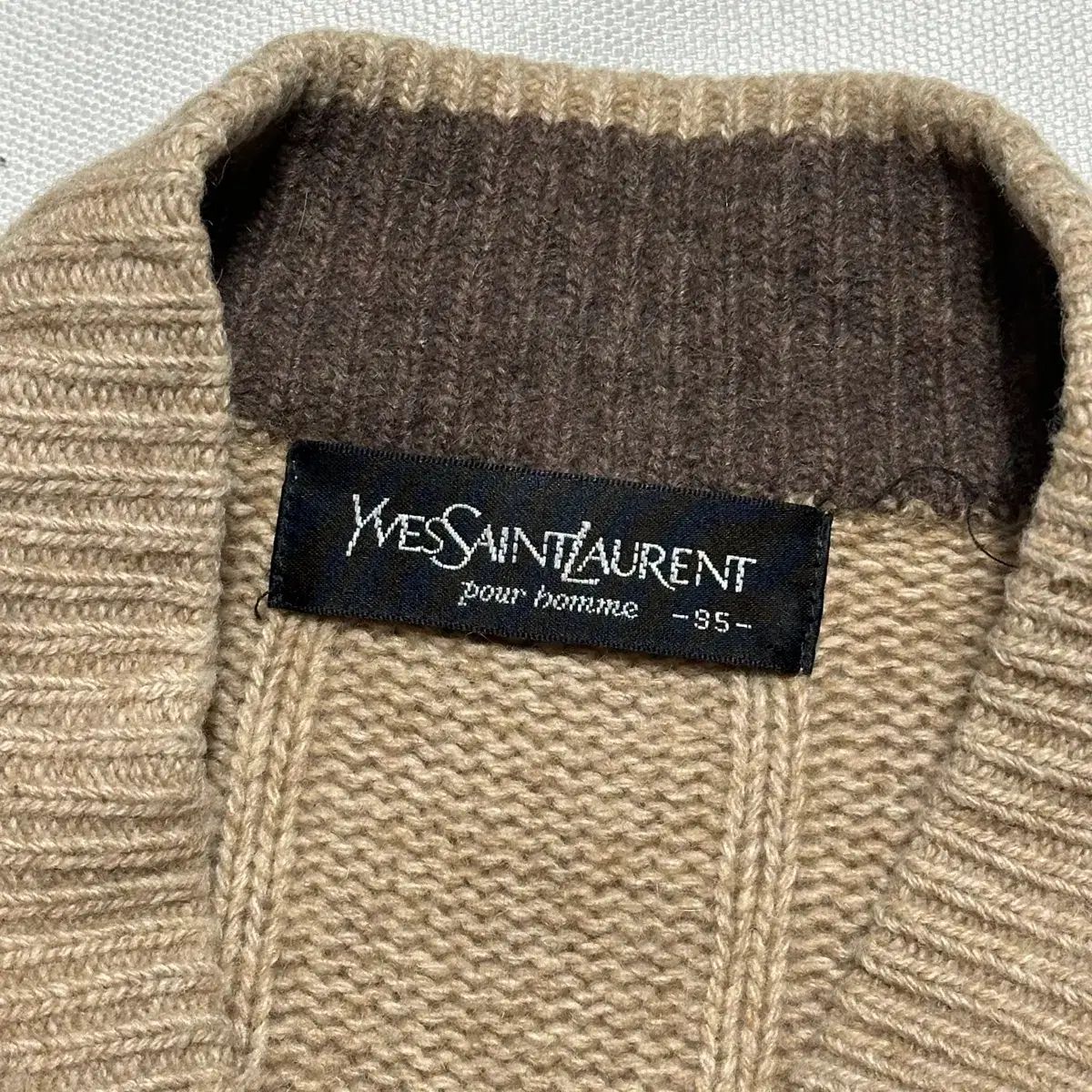 95 YVES SAINT LAURENT イヴ・サンローラン ハーフネック ニット