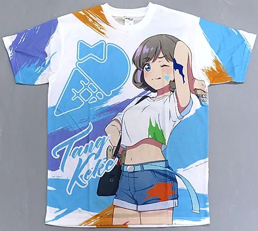 【中古】衣類 唐可可 ペイントTシャツ ホワイト フリーサイズ 「ラブライブ!スーパースター!!」 ラブライブ!シリーズ×アトレ秋葉原グッズ