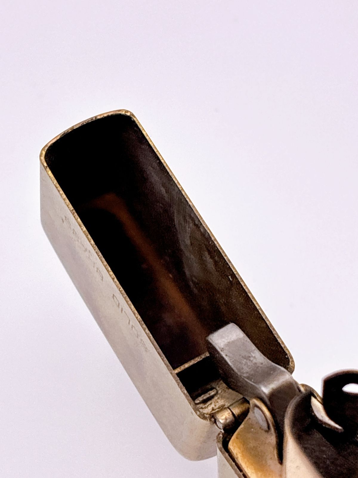 ZIPPO/ジッポー オイルライター ゴールド SOLID BRASS/ソリッドブラス