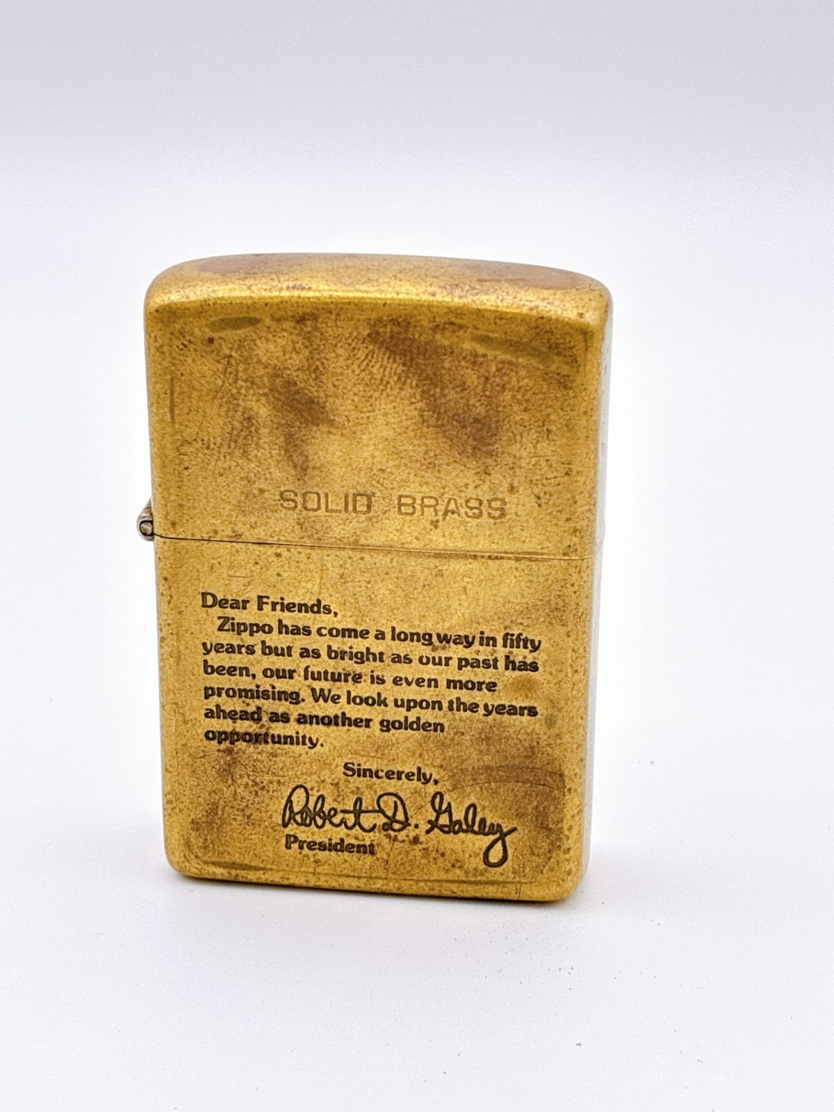 ZIPPO/ジッポー オイルライター ゴールド SOLID BRASS/ソリッドブラス 真鍮  1932刻印 1985刻印 ES027 ZIPPO/ジッポー オイルライター ゴールド SOLID BRASS/ソリッドブラス
