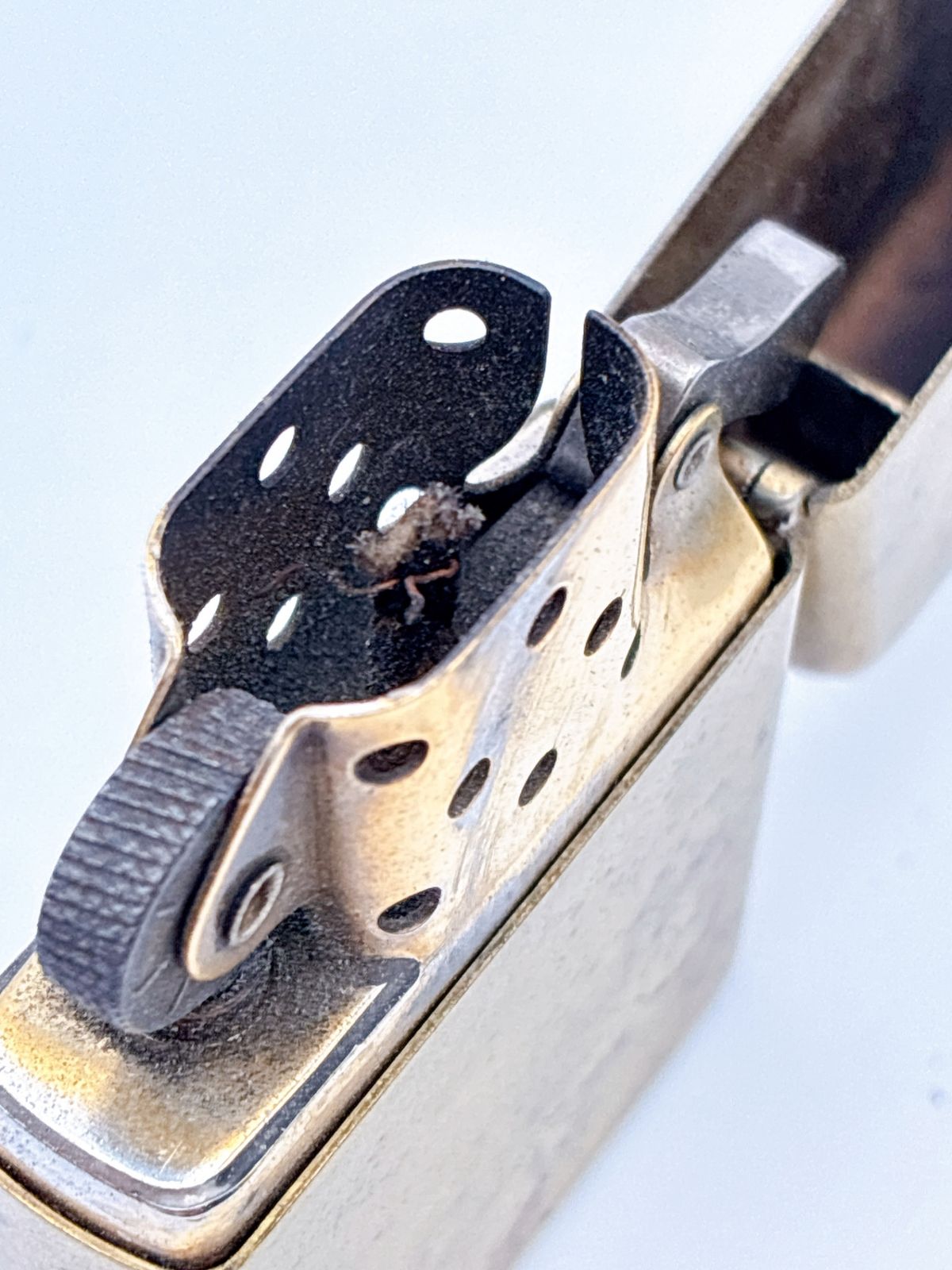 ZIPPO/ジッポー オイルライター ゴールド SOLID BRASS/ソリッドブラス