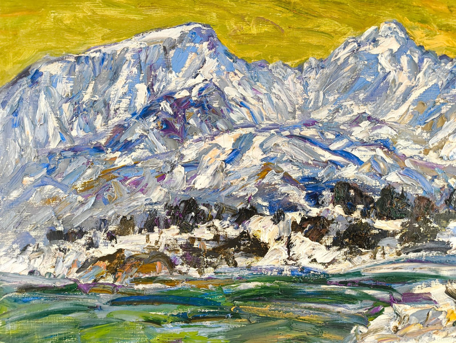 松本富太郎 「裏磐梯山」 油絵・油彩画 絵画 - メルカリ