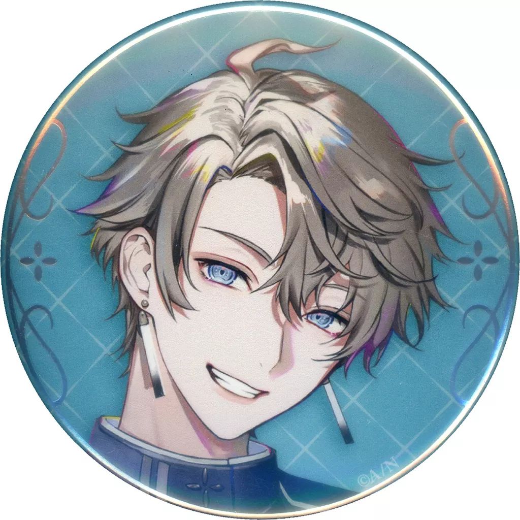 中古】バッジ・ビンズ 甲斐田晴 箔押し缶バッジ 「バーチャルYouTuber